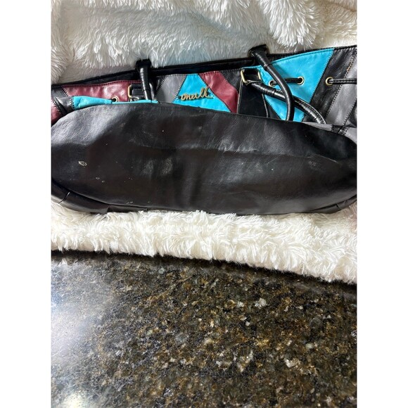 O'Neill Tote Shoulder Bag Womens Large Multicolor Patchwork Drawstring - Picture 7 of 11